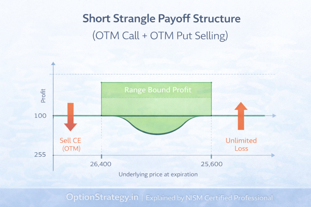 Short Strangle Option Strategy Payoff Graph