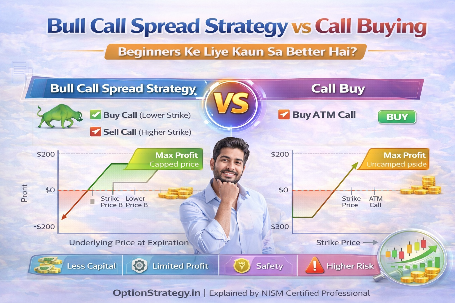 Bull Call Spread Strategy vs Call Buying – Beginners Ke Liye Kaun Sa Better Hai?