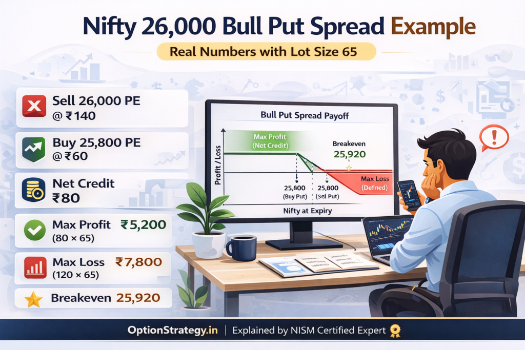 Deep Execution: Nifty 26,000 Bull Put Spread Example
