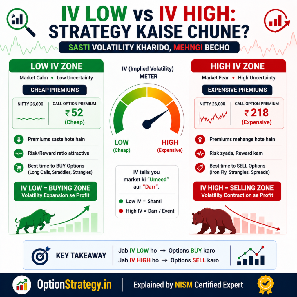 IV Low vs High mein kaunsi strategy use karein?