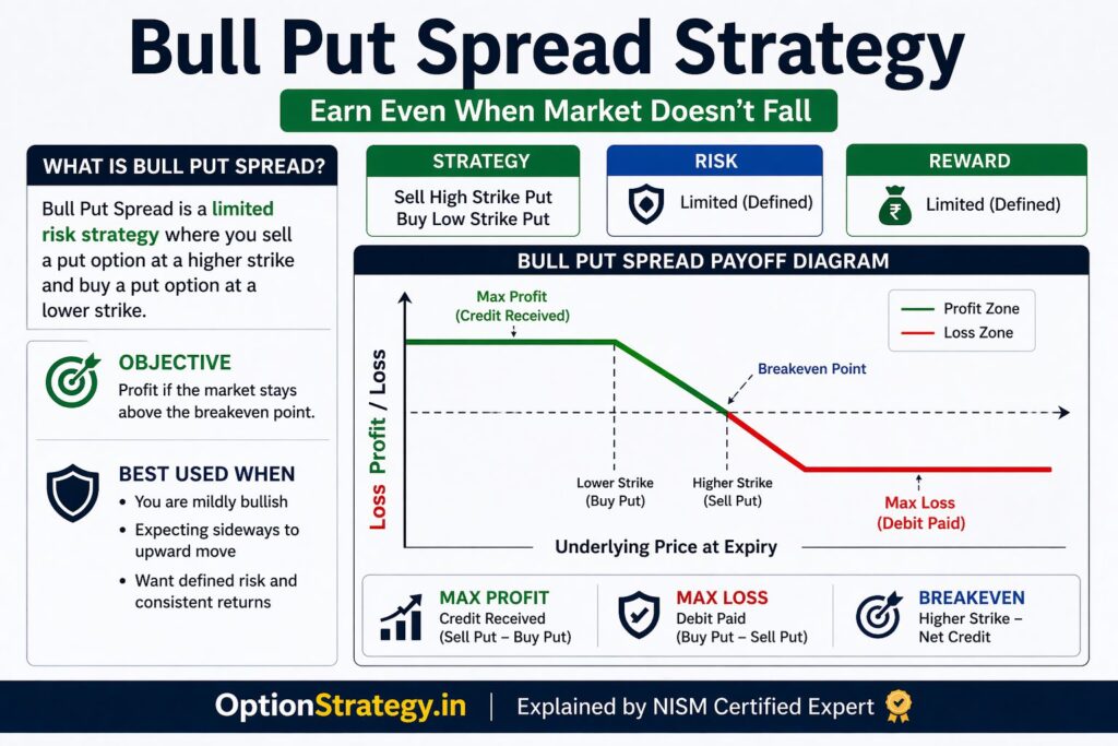Bull Put Spread options trading strategy